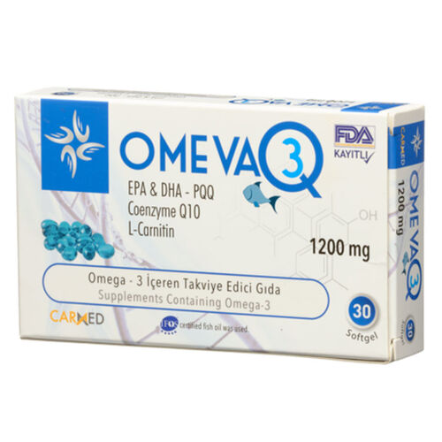 Carmed Omeva Q 3 1200 mg Takviye Edici Gıda 30 Yumuşak Kapsül