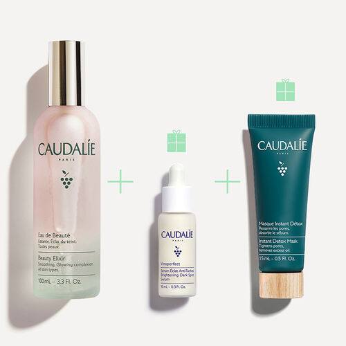 Caudalie Beauty Elixir Işıltı Verici Bakım Üçlüsü