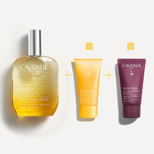 Caudalie Soleil des Vignes Elixir Yağ Seti