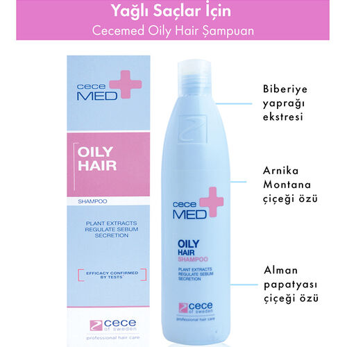 CeceMED Yağlı Saçlar İçin Şampuan 300 ml