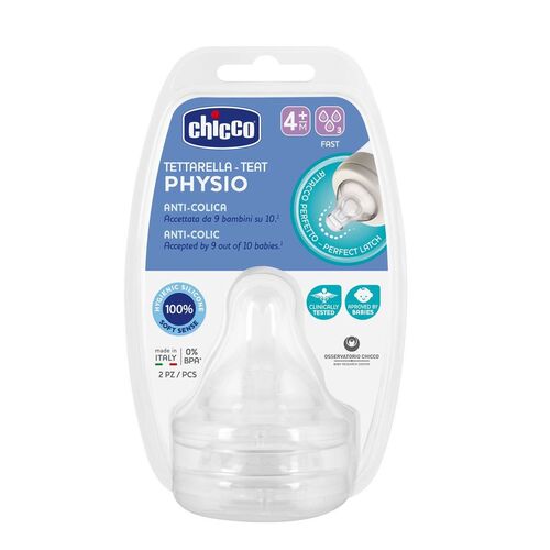 Chicco Tettarella - Teat Physio 4m+ Biberon Başlığı 2 Adet