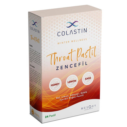 Colastin Zencefil Takviye Edici Gıda Pastil 24 Adet (Promosyon Ürünü)