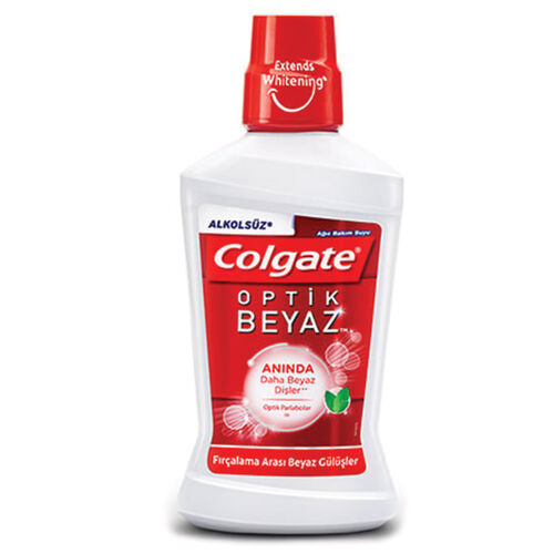 Colgate Alkolsüz Optik Beyaz Ağız Bakım Suyu 250 ml