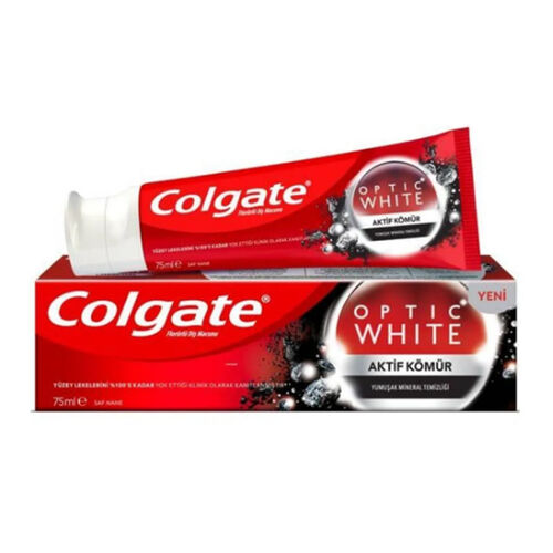 Colgate Optic White Aktif Kömürlü Beyazlatıcı Diş Macunu 75 ml
