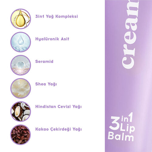 Cream Co. 3in1 Lip Balm 10 ml - Bubblegum