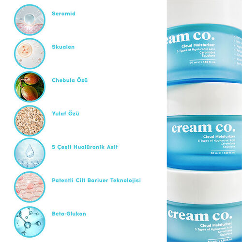 Cream Co. Cloud Moisturizer 50 ml