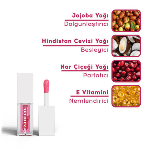 Cream Co Lip Oil Gloss 5 ml - Raspberry