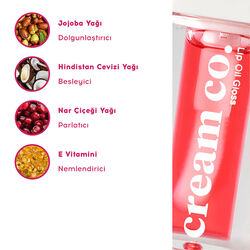 Cream Co. Lip Oil Gloss 5 ml - Raspberry - Thumbnail