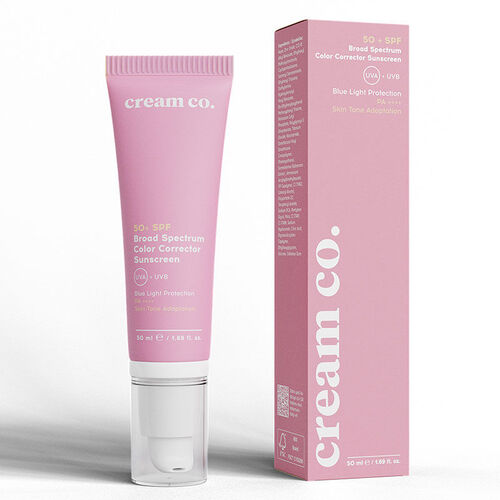 Cream Co Spf 50 Broad Spectrum Color Corrector Sunscreen 50 ml