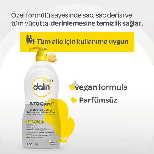 Dalin Care Atocure Saç ve Vücut Şampuanı 400 ml