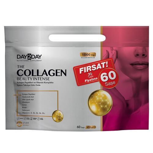 Day2Day The Collagen Beauty Intense 60 Saşe x 12 g | Çilek Aromalı