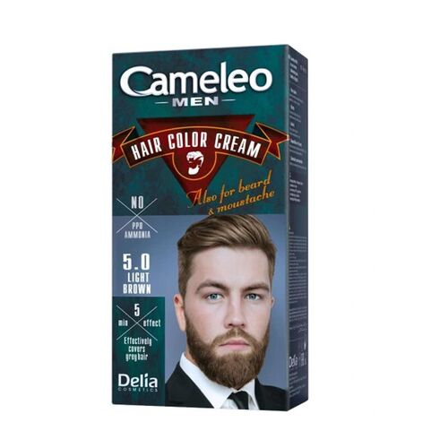 Delia Cameleo Men 5.0 Light Brown Saç - Sakal ve Bıyık Boyama Kremi