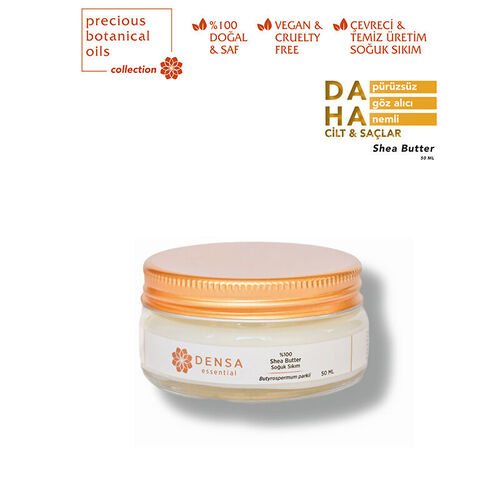 Densa Essential Soğuk Sıkım Shea Butter Yağı 50 ml