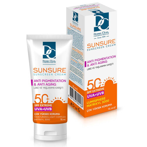 Dermo Clean Sunsure Lekeli Ciltler İçin Güneş Kremi 75 ml