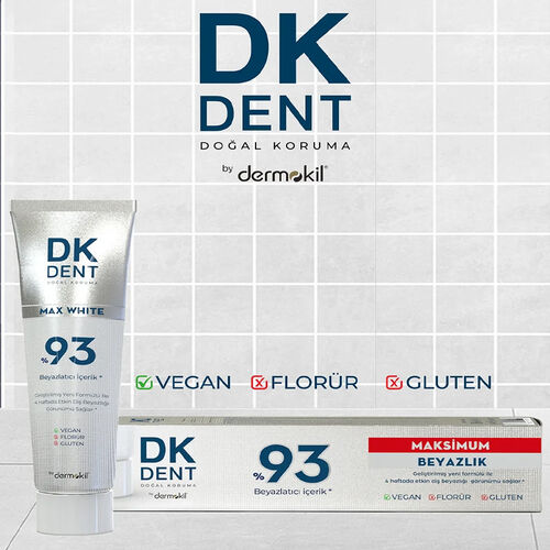 Dermokil DK Dent %93 Max Beyazlık Diş Macunu 75 ml