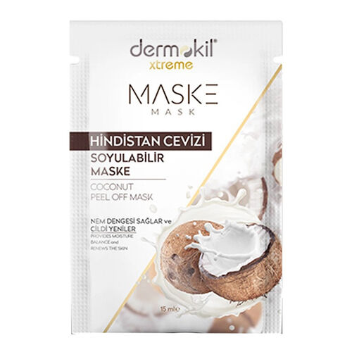 Dermokil Hindistan Cevizi Soyulabilir Maske 15 ml