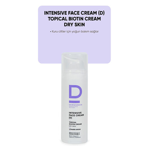 Dermoskin Intensive Face Cream D Topical Biotin Cream (Kuru Ciltler) 50 ml