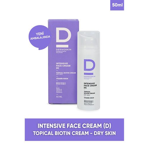 Dermoskin Intensive Face Cream D Topical Biotin Cream (Kuru Ciltler) 50 ml