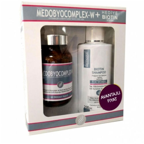 Dermoskin Medobyocomplex-W + Biotin Şampuan Hediyeli Avantajlı Paket