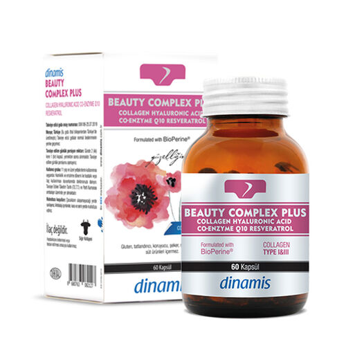 Dinamis Beauty Complex Plus Co Enzyme Q10 Resveratrol İçeren Takviye Edici Gıda 60 Kapsül
