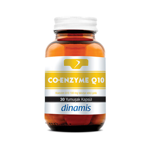 Dinamis Co-Enzyme Q10 100 mg Takviye Edici Gıda 30 Yumuşak Kapsül