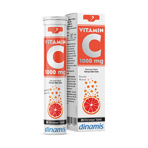 Dinamis Vitamin C 1000 mg Takviye Edici Gıda 20 Efervesan Tablet