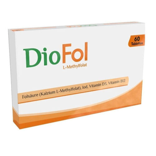 Diofol Folik Asit - Vitamin D3 İçeren Takviye Edici Gıda 60 Tablet