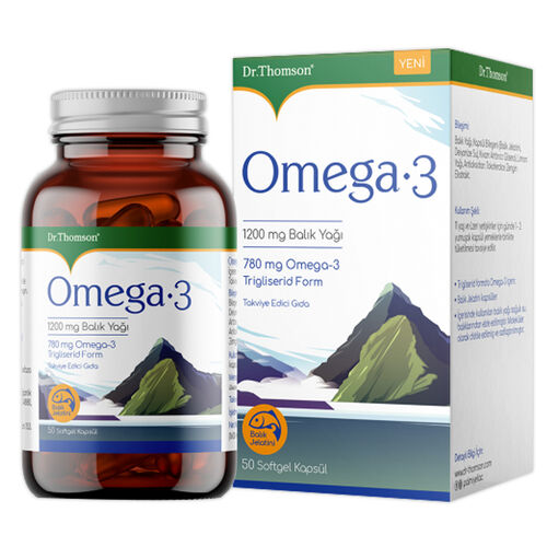 Dr. Thomson Omega-3 İçeren Kapsül Takviye Edici Gıda 50 Softgel Kapsül