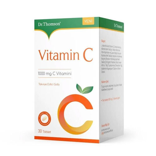 Dr.Thomson Vitamin C İçeren Takviye Edici Gıda 1000 mg 30 Tablet