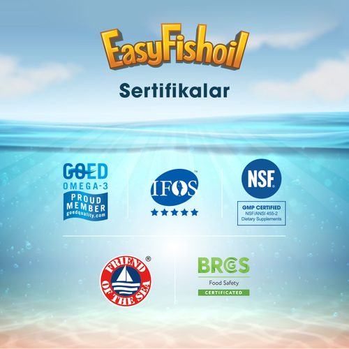 Easy Fish Oil Çilek ve Limon Aromalı Balık Yağı ve D Vitamini 30 Çiğnenebilir Jel