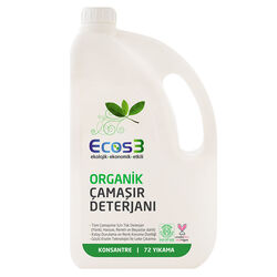 Ecos3 Organik Çamaşır Deterjanı 2500 ml - 72 Yıkama - Thumbnail