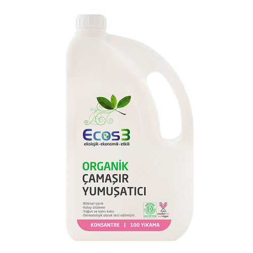 Ecos3 Organik Çamaşır Yumuşatıcı 2500 ml - 100 Yıkama