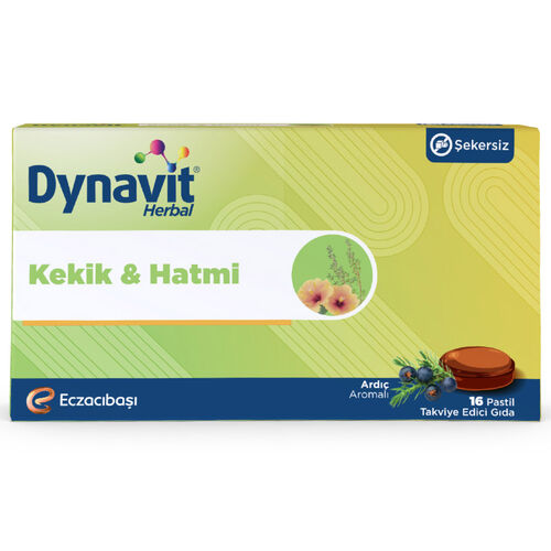 Eczacıbaşı Dynavit Herbal Kekik ve Hatmi İçeren 16 Adet Pastil (Promosyon Ürünü)
