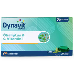 Eczacıbaşı Dynavit Herbal Mentol Aroması ve Ökaliptus İçeren 16 Adet Pastil - Thumbnail