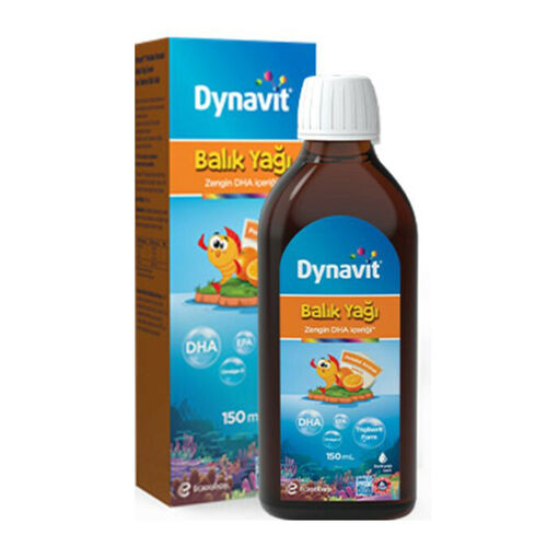 Eczacıbaşı Dynavit Portakal Aromalı Balık Yağı 150 ml