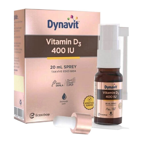 Eczacıbaşı Dynavit Vitamin D3 400 IU Takviye Edici Gıda Sprey 20 ml