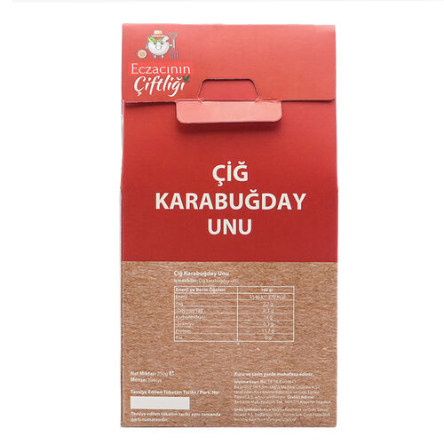 Eczacının Çiftliği Glutensiz Çiğ Karabuğday Unu 250 gr