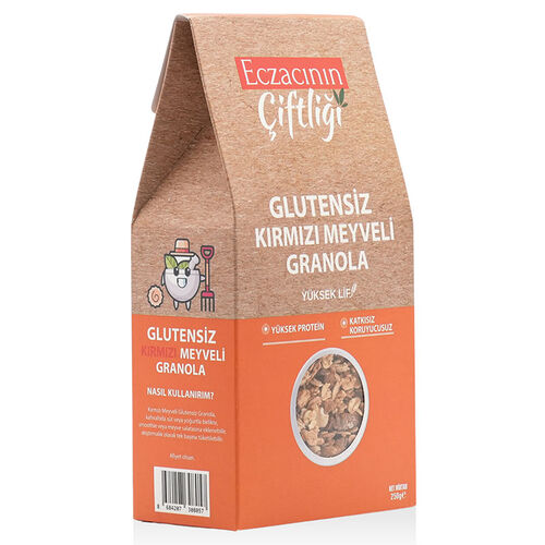 Eczacının Çiftliği Glutensiz Kırmızı Meyveli Granola 250 gr