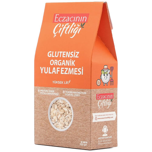 Eczacının Çiftliği Glutensiz Organik Yulaf Ezmesi 250 g