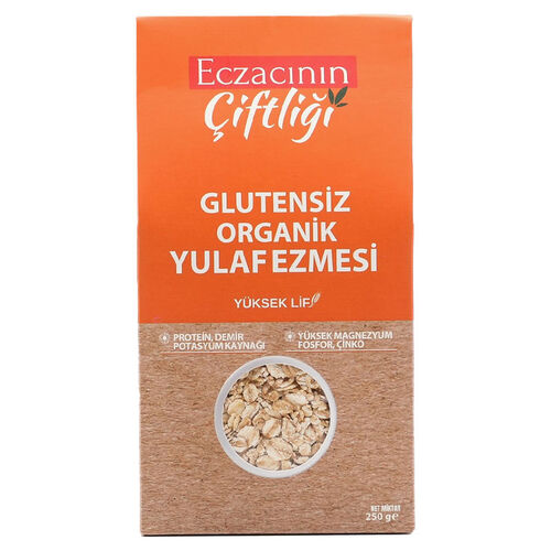 Eczacının Çiftliği Glutensiz Organik Yulaf Ezmesi 250 g