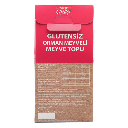 Eczacının Çiftliği Glutensiz Orman Meyveli Meyve Topu 45 g