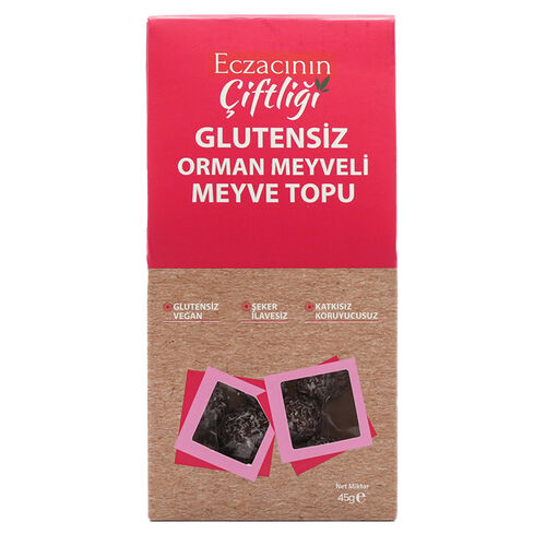 Eczacının Çiftliği Glutensiz Orman Meyveli Meyve Topu 45 g