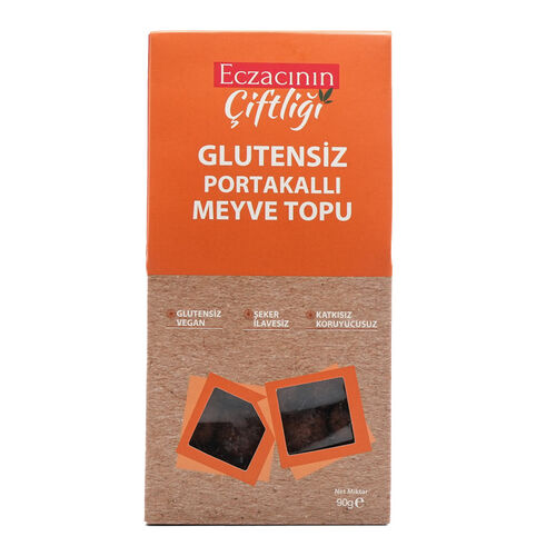 Eczacının Çiftliği Glutensiz Portakallı Meyve Topu 90 gr