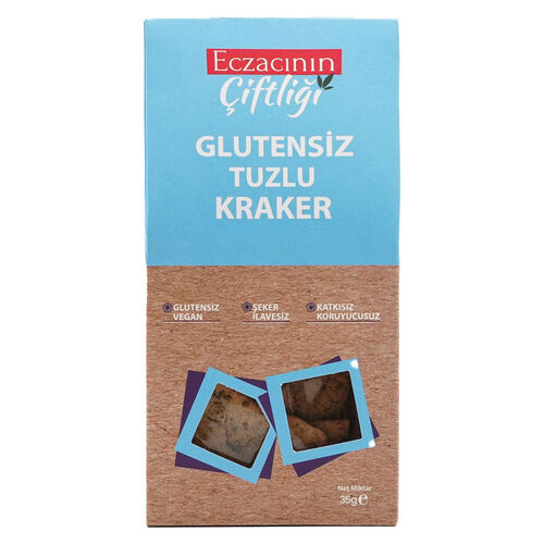 Eczacının Çiftliği Glutensiz Tuzlu Kraker 35 g