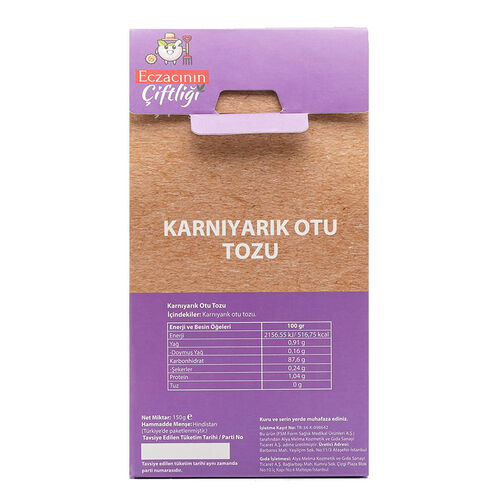 Eczacının Çiftliği Karnıyarık Otu Tozu 150 gr