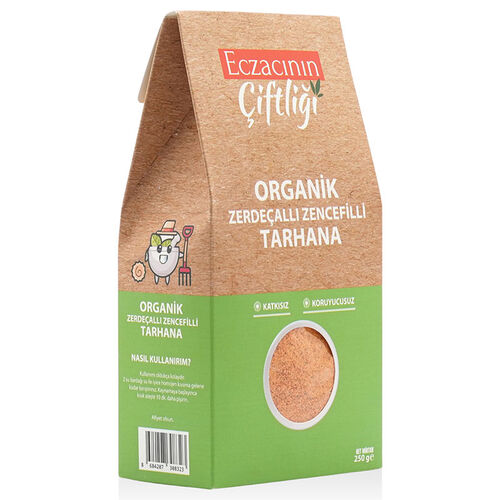 Eczacının Çiftliği Organik Zerdeçallı Zencefilli Tarhana 250 gr