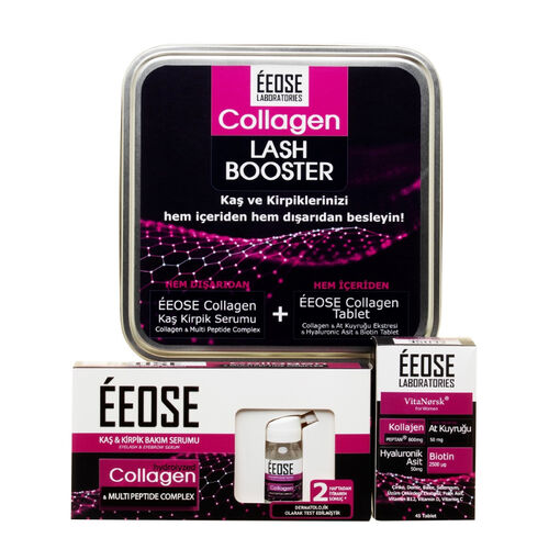 Eeose Collagen Kaş Kirpik Serumu 10 ml + Collagen 45 Tablet
