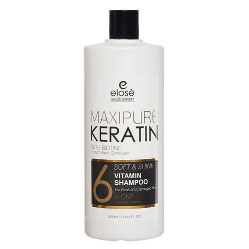 Elose Maxipure Keratin Soft & Shine Vitamin Shampoo 1000ml