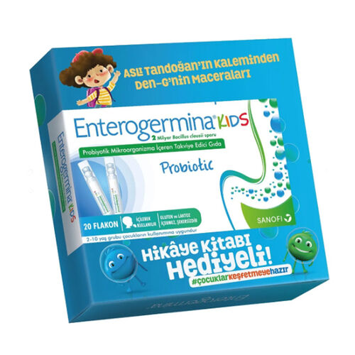 Enterogermina Kids Çocuklar için Takviye Edici Gıda 20 Flakon - Hikaye Kitabı HEDİYE!