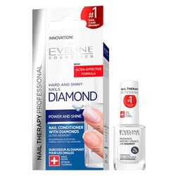 Eveline Cosmetics Diamond Hard And Shiny Nail Conditioner 12 ml - Thumbnail